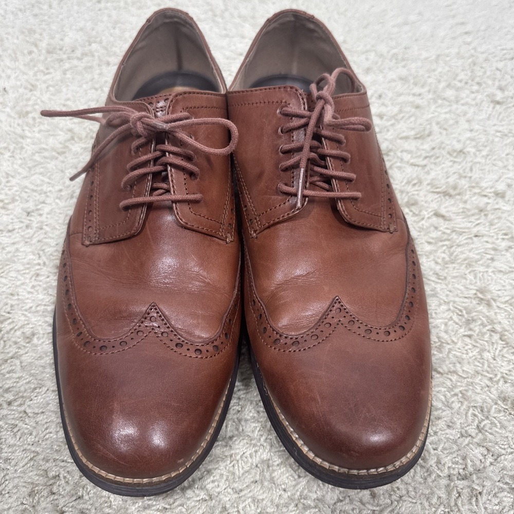 Cole Haan Original Grand Wingtip Oxford Mens 12M Brown Leather Dress Shoes Work